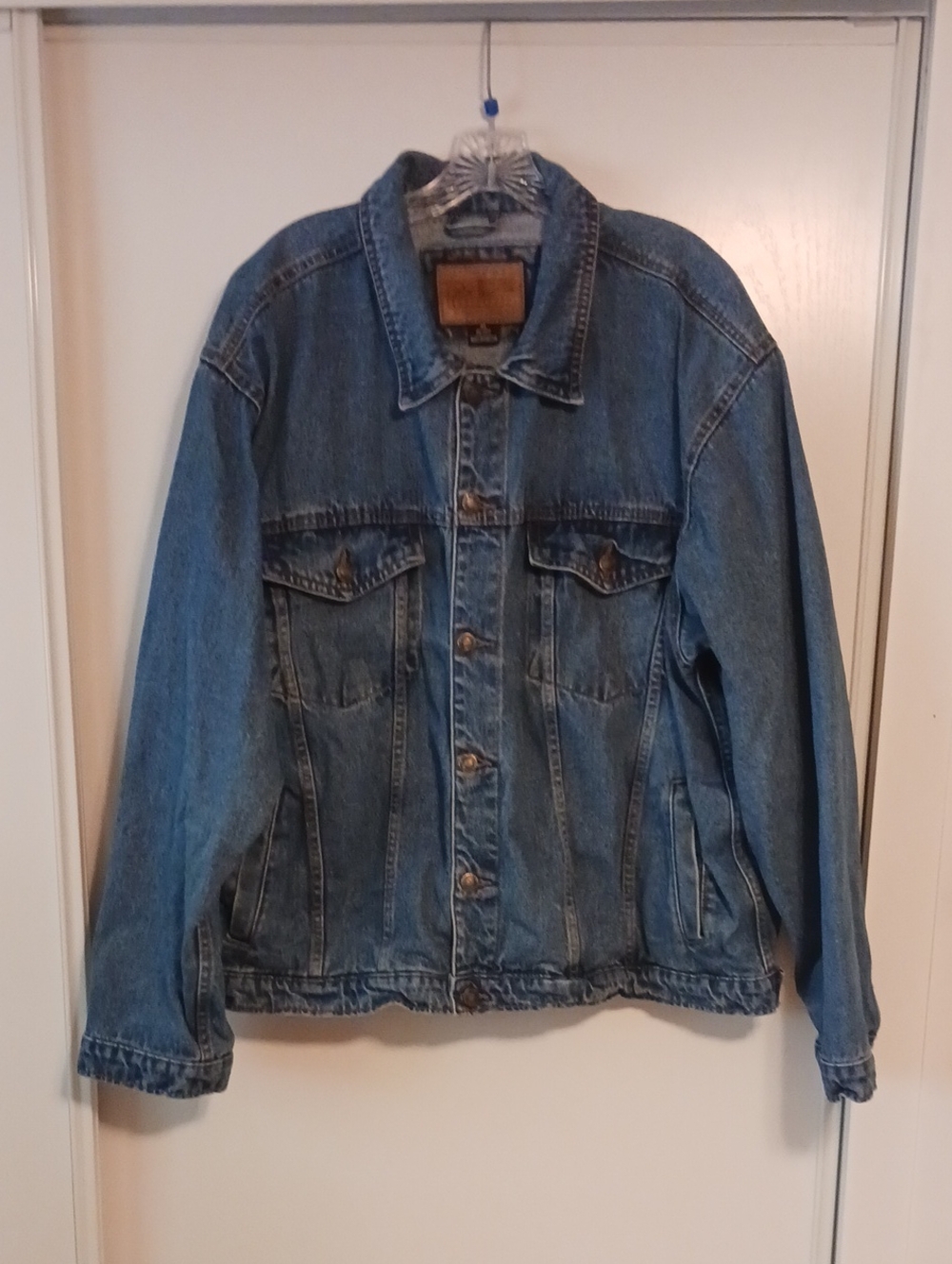 Men's Lightweight Blue Denim Jacket - Unbranded